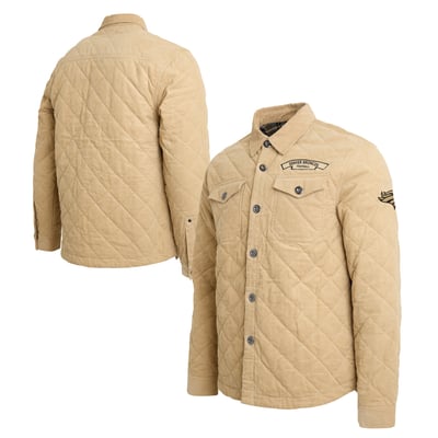 Denver Broncos Darius Rucker Collection by Fanatics Button-Up Thin-Wale Corduroy Shacket - Tan