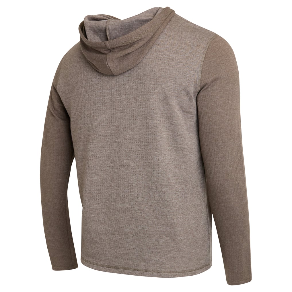 Men's Darius Rucker Collection by Fanatics Tan/Brown Denver Broncos Knit Hooded Henley Long Sleeve T-Shirt