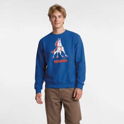 Denver Broncos Disney x Champion Maximus Powerblend Sweatshirt - Royal