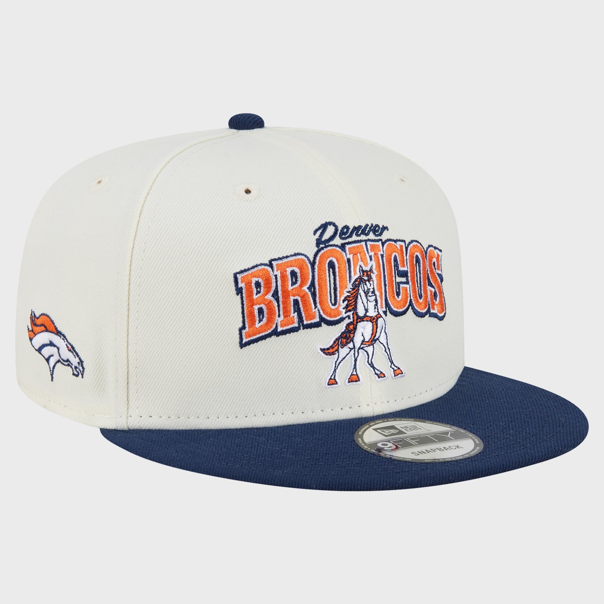 Men's Disney x New Era Cream/Navy Denver Broncos Maximus 9FIFTY ...