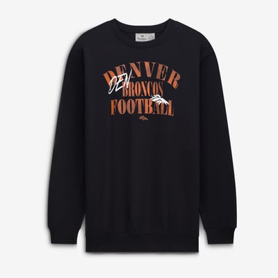 Denver Broncos Fanatics Big & Tall Relaxed Halftime Lead Sweatshirt - Black