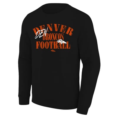 Denver Broncos Fanatics Big & Tall Relaxed Halftime Lead Sweatshirt - Black
