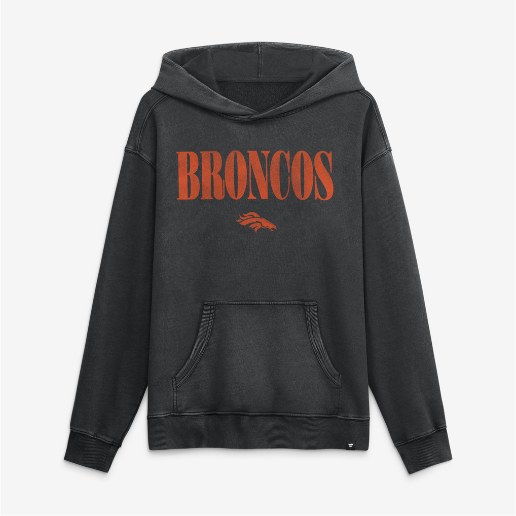 Men's Fanatics Black Denver Broncos Relaxed Intense Rivalry French Terry Hoodie