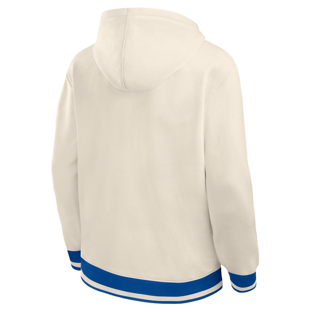 Men's Fanatics Cream Denver Broncos Chenille Heavyweight Fleece Hoodie