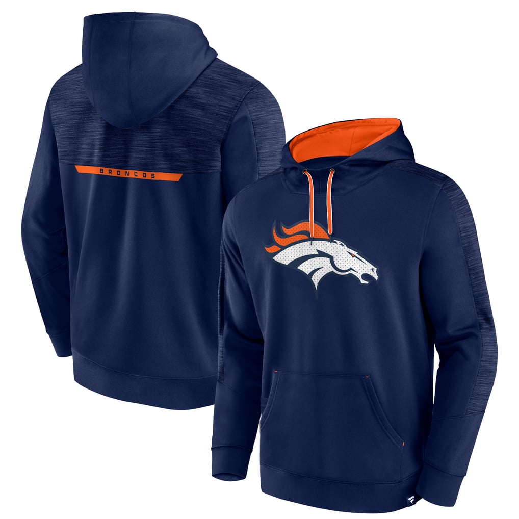 Men's Fanatics Navy Denver Broncos Defender Evo Pullover Hoodie