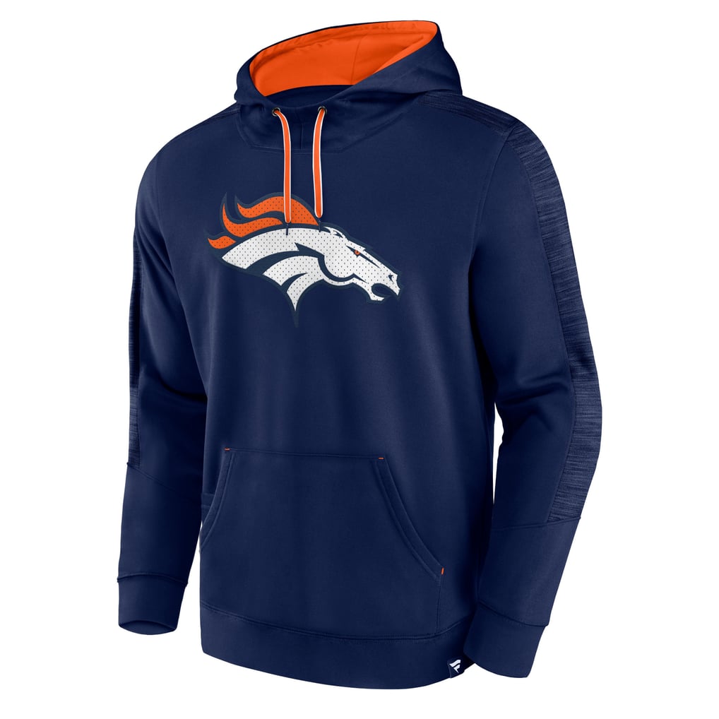 Men's Fanatics Navy Denver Broncos Defender Evo Pullover Hoodie
