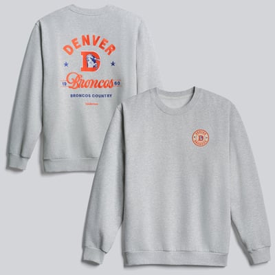  Denver Broncos lululemon Retro Steady State Sweatshirt - Heathered Core Ultra Light Grey