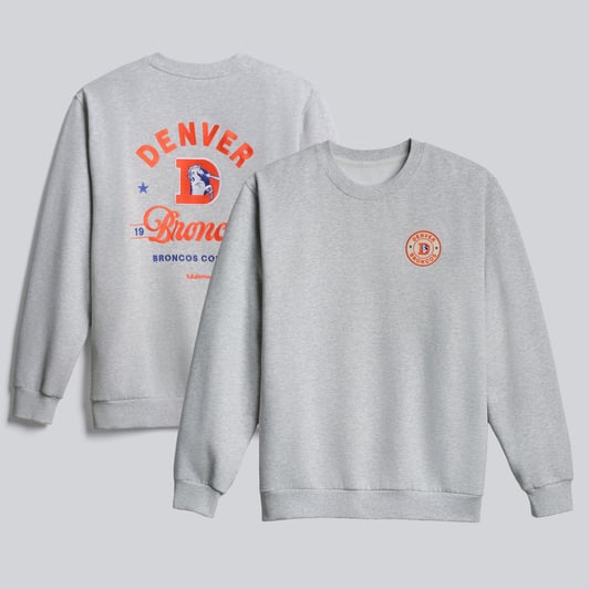  Denver Broncos lululemon Retro Steady State Sweatshirt - Heathered Core Ultra Light Grey