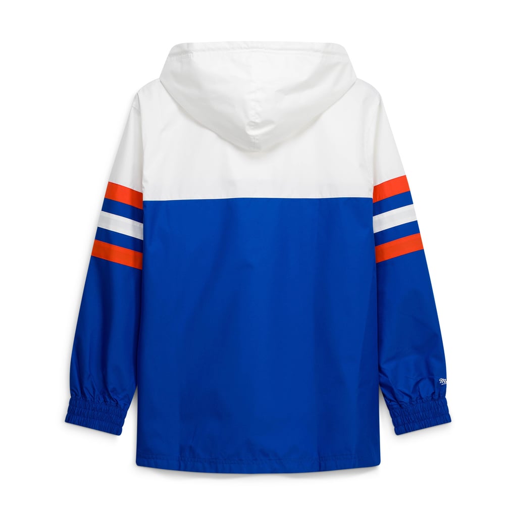 Men's Mitchell & Ness  Royal Denver Broncos Head Coach Anorak Quarter-Zip Windbreaker Jacket