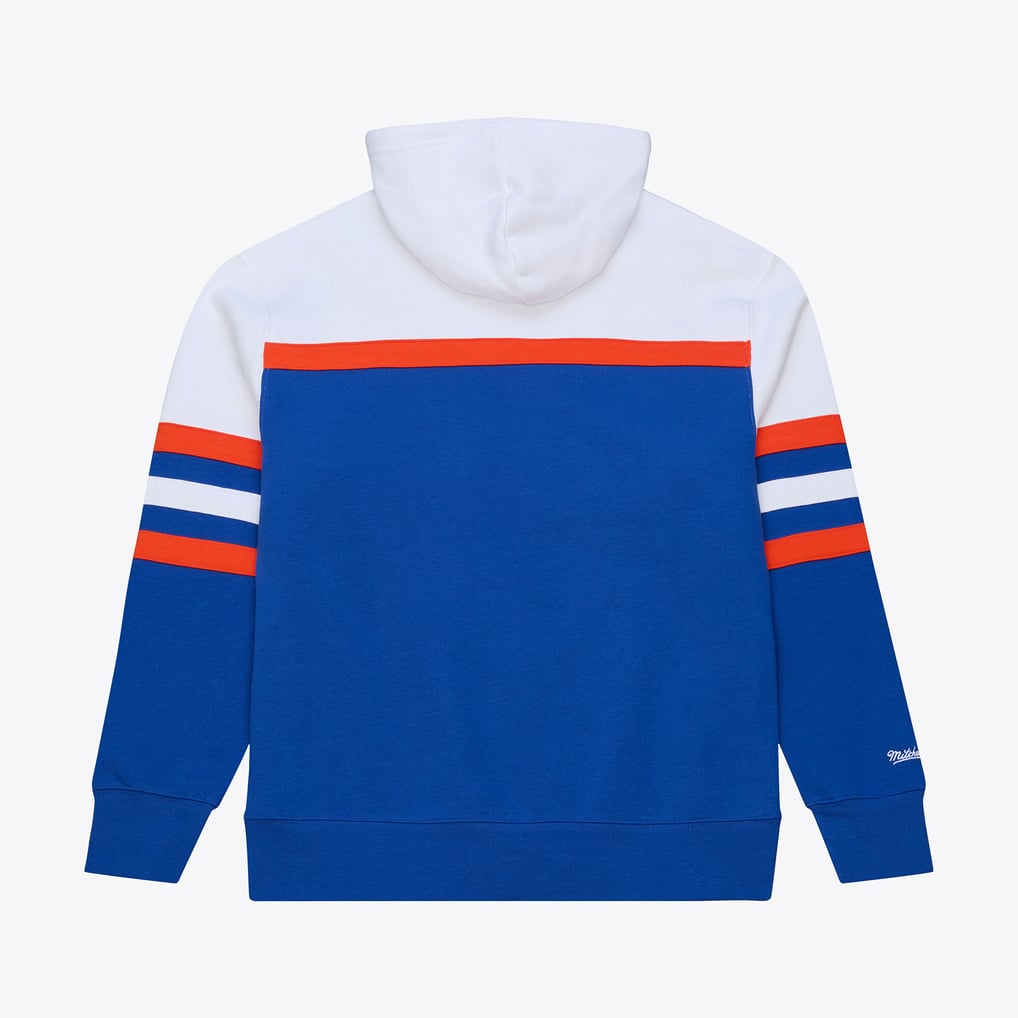 Men's Mitchell & Ness  Royal Denver Broncos Head Coach Hoodie