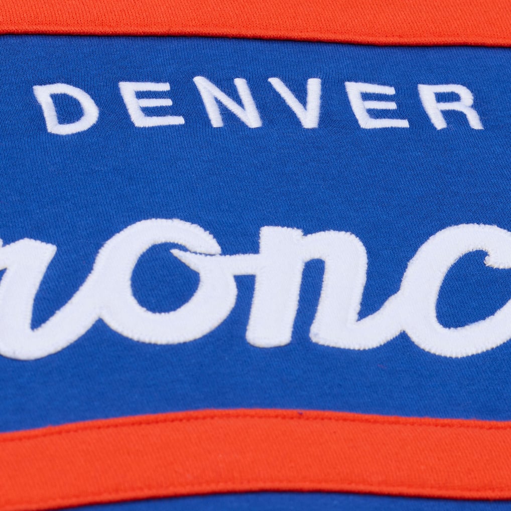 Men's Mitchell & Ness  Royal Denver Broncos Head Coach Hoodie