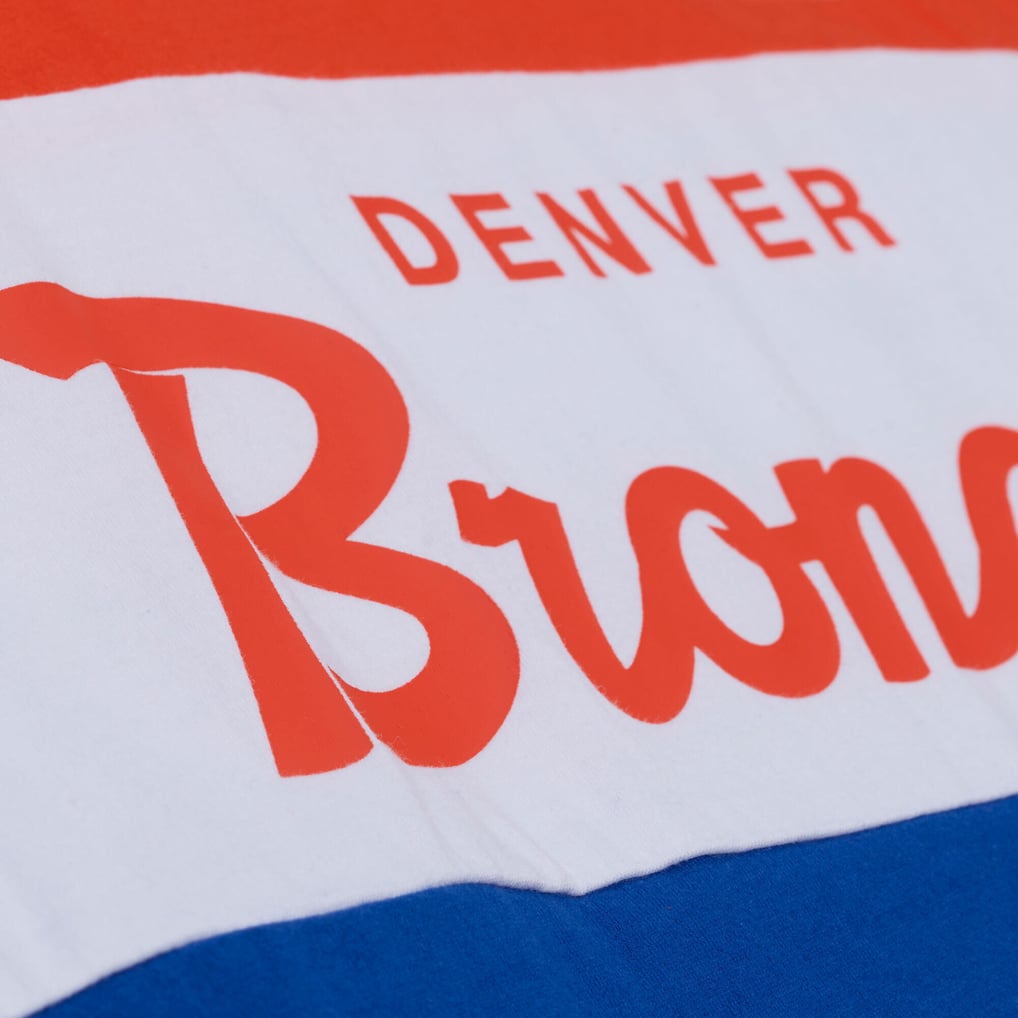 Men's Mitchell & Ness  Royal/Orange Denver Broncos Head Coach Tank Top