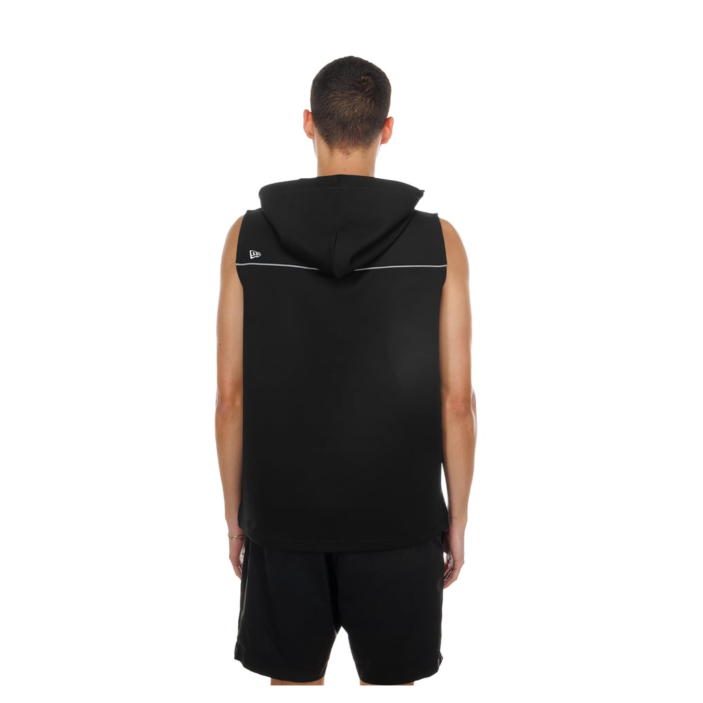 Men's New Era  Black Denver Broncos Combine Authentic Sleeveless Hoodie