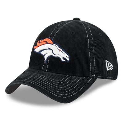 Denver Broncos New Era Corduroy Casual Classic Adjustable Hat - Black