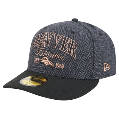 Denver Broncos New Era Faux Wool 59FIFTY Fitted Hat - Black
