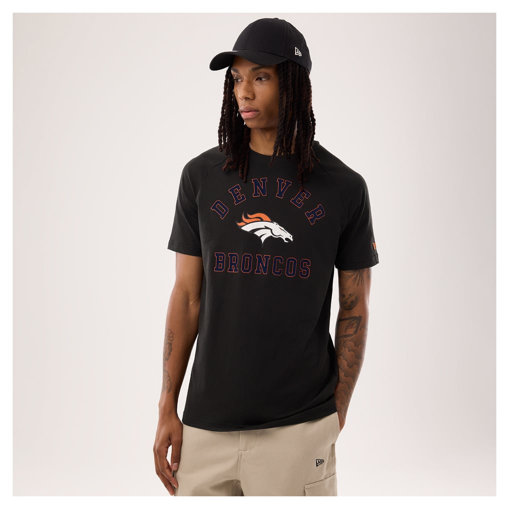 Men's New Era Black Denver Broncos Functional Fandom T-Shirt
