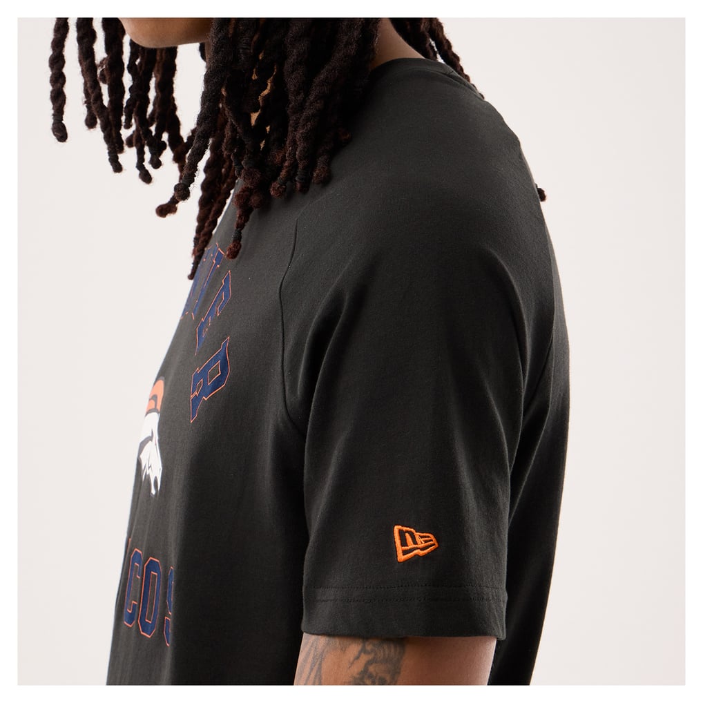Men's New Era Black Denver Broncos Functional Fandom T-Shirt