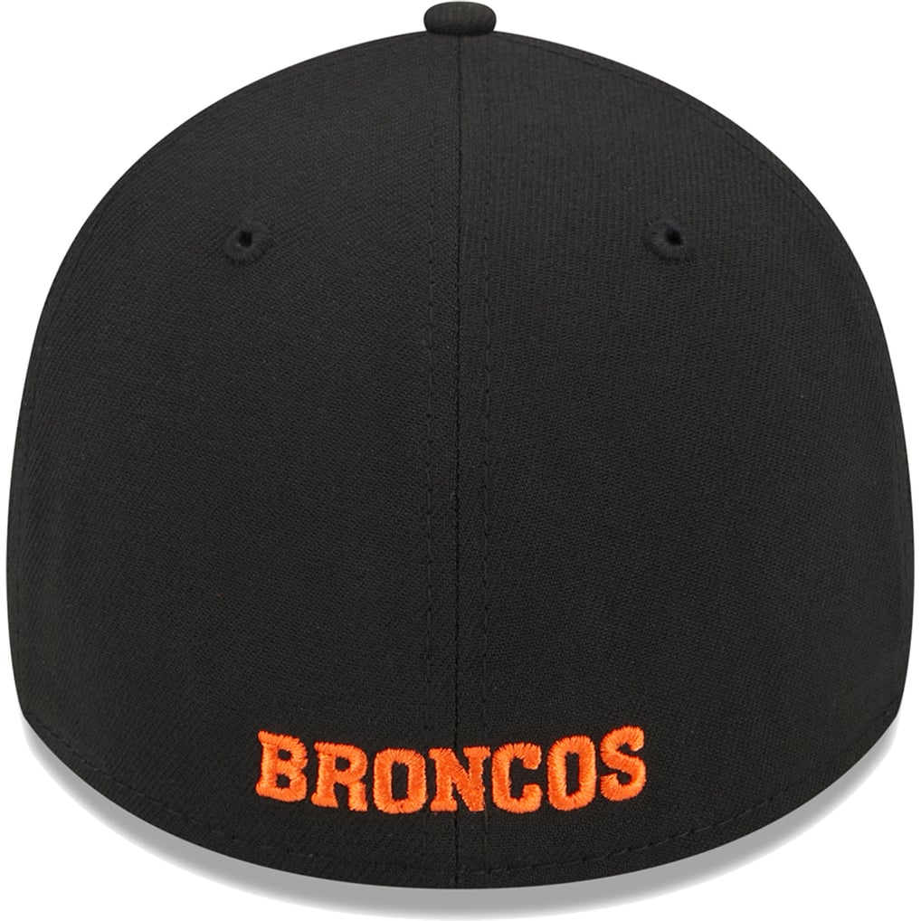 Denver Broncos New Era Throwback Main 39THIRTY Flex Hat - Black