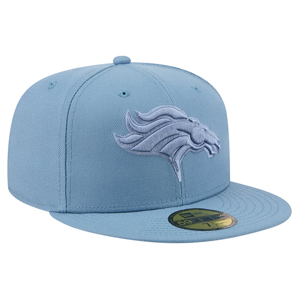 Men's New Era Blue Denver Broncos Color Pack 59FIFTY Fitted Hat