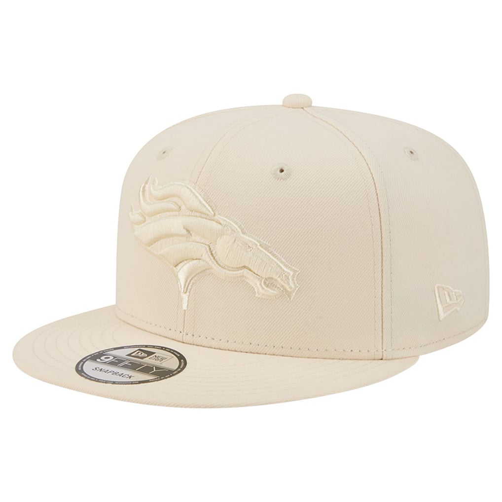 Men's New Era Cream Denver Broncos Color Pack 9FIFTY Snapback Hat