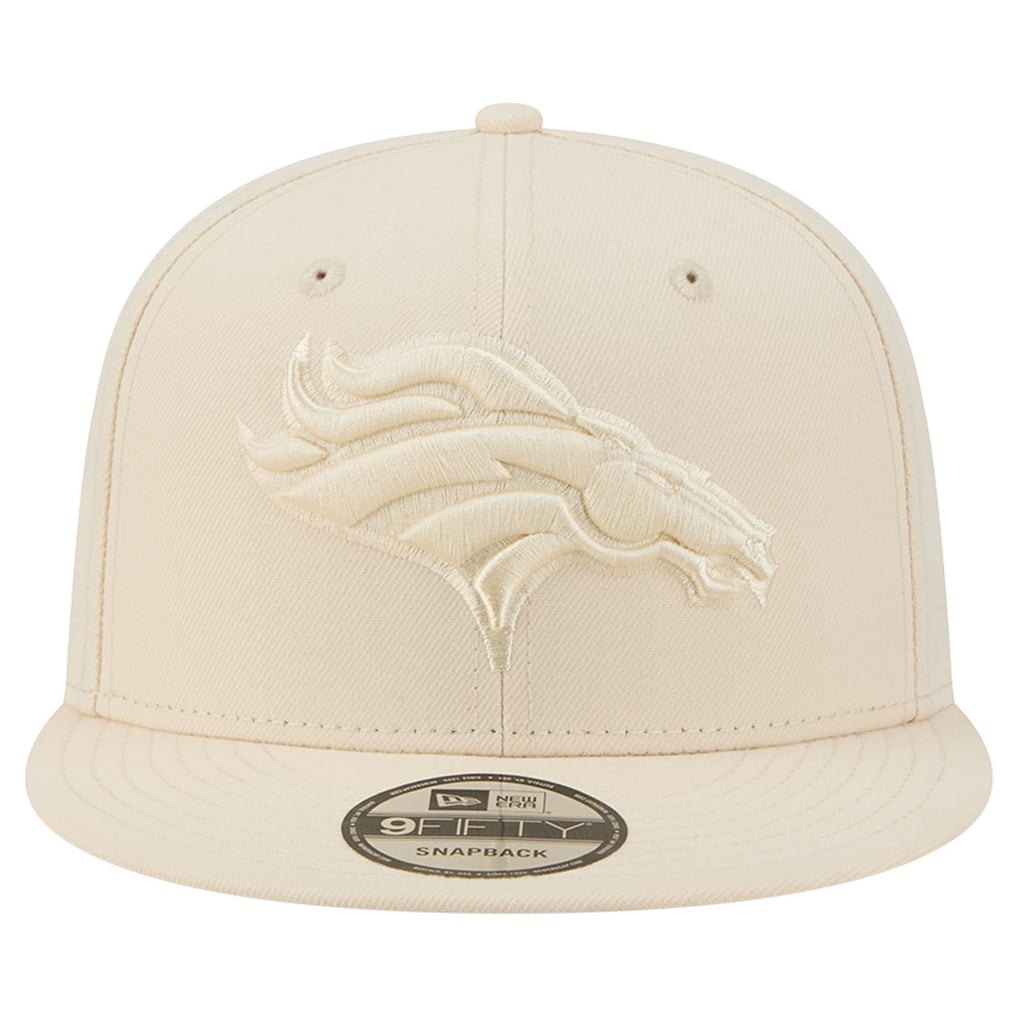 Men's New Era Cream Denver Broncos Color Pack 9FIFTY Snapback Hat