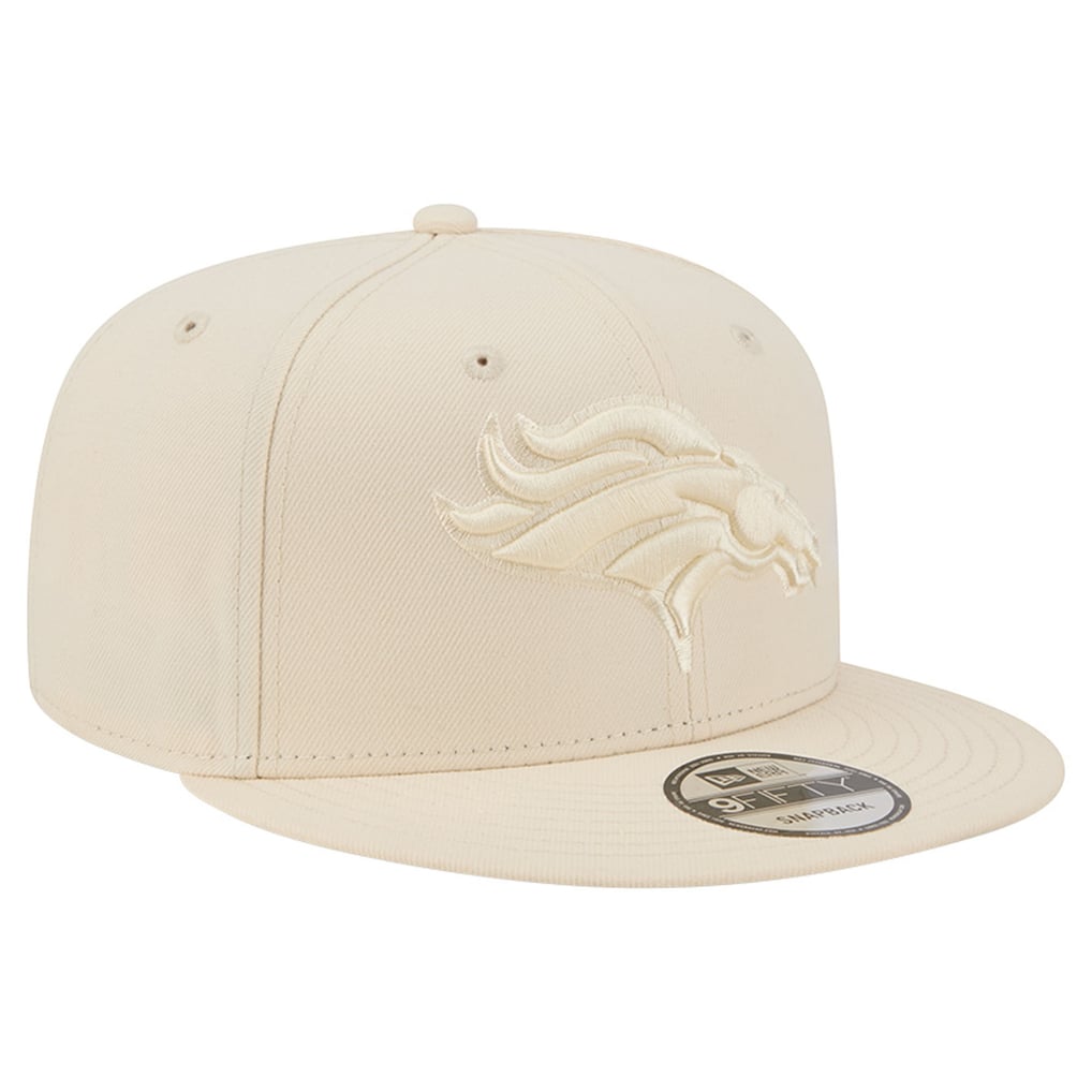 Men's New Era Cream Denver Broncos Color Pack 9FIFTY Snapback Hat