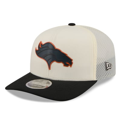 Denver Broncos New Era Color Pop 9SEVENTY Adjustable Hat - Cream/Black