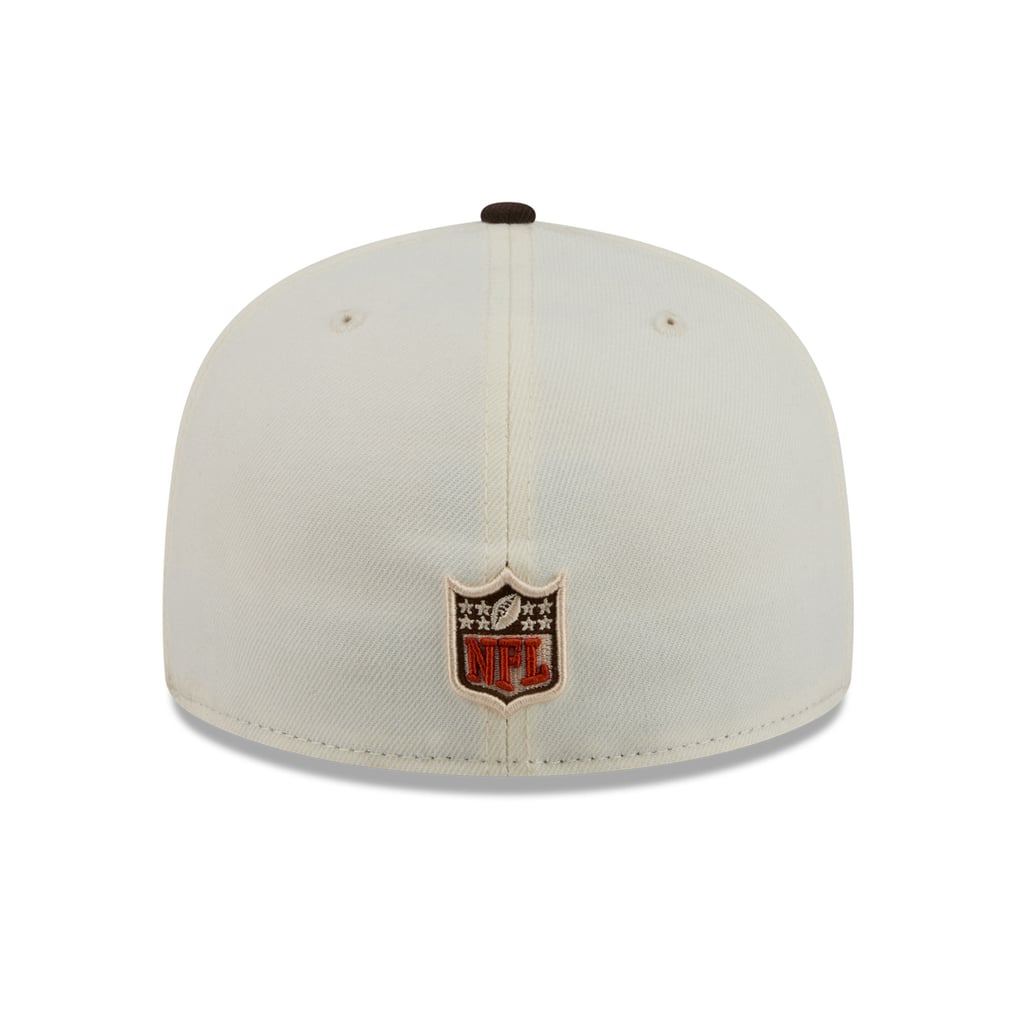 Men's New Era Cream/Brown Denver Broncos Pumpkin Spice 59FIFTY Fitted Hat