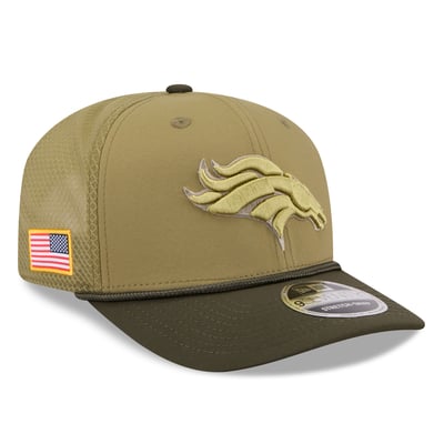  Denver Broncos New Era 2025 Salute to Service 9SEVENTY Adjustable Hat - Green