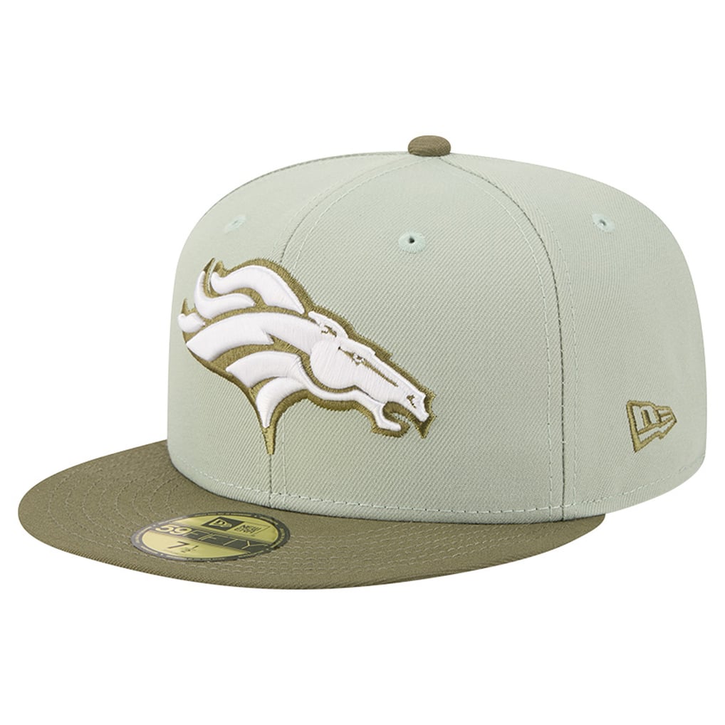 Men's New Era Light Green/Olive Denver Broncos Color Pack 59FIFTY Fitted Hat