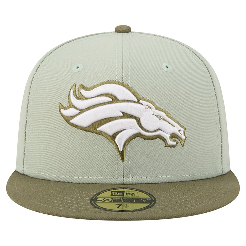 Men's New Era Light Green/Olive Denver Broncos Color Pack 59FIFTY Fitted Hat