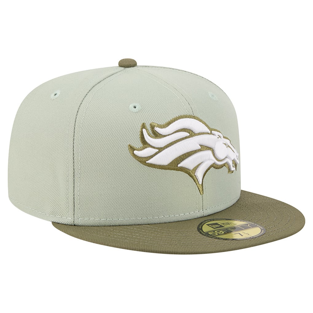 Men's New Era Light Green/Olive Denver Broncos Color Pack 59FIFTY Fitted Hat