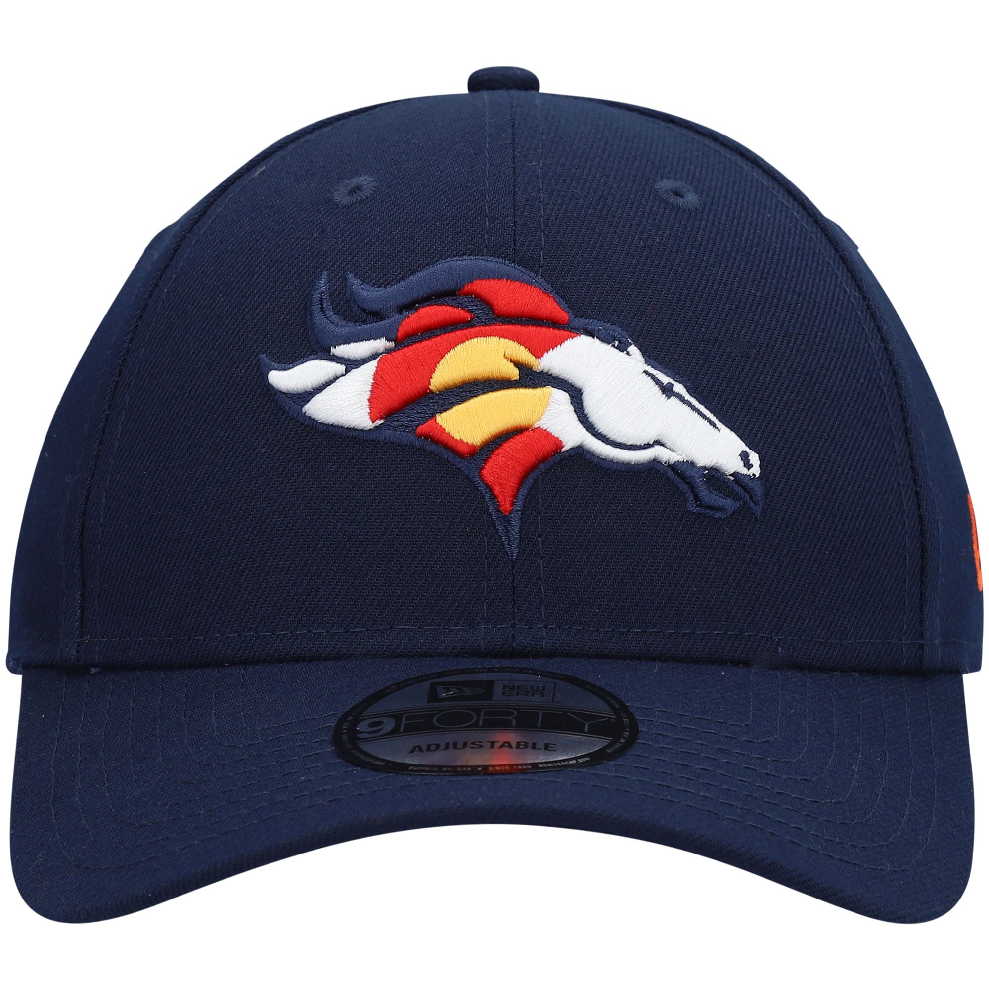 Men's New Era Navy Denver Broncos Flag The League 9FORTY