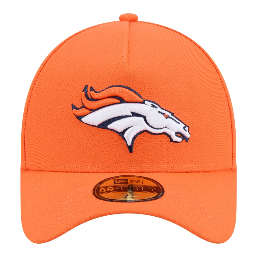Men's New Era  Orange Denver Broncos A-Frame 59FORTY Fitted Hat