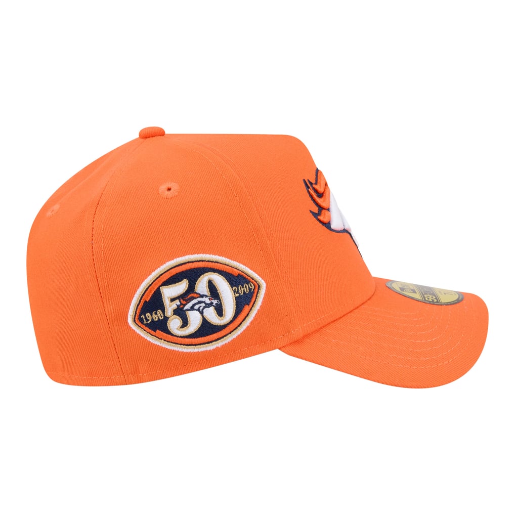 Men's New Era  Orange Denver Broncos A-Frame 59FORTY Fitted Hat