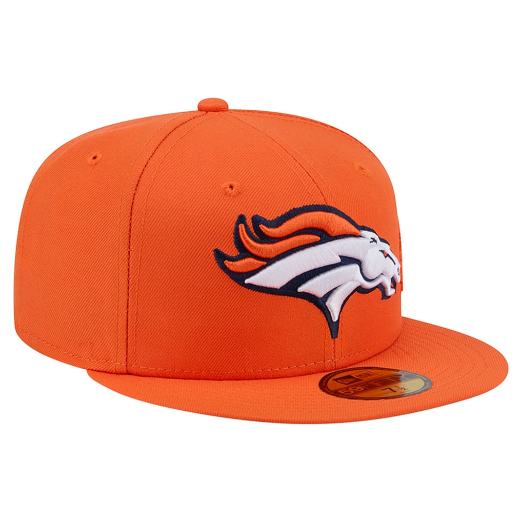 Denver Broncos New Era Side Script 59FIFTY Fitted Hat - Orange
