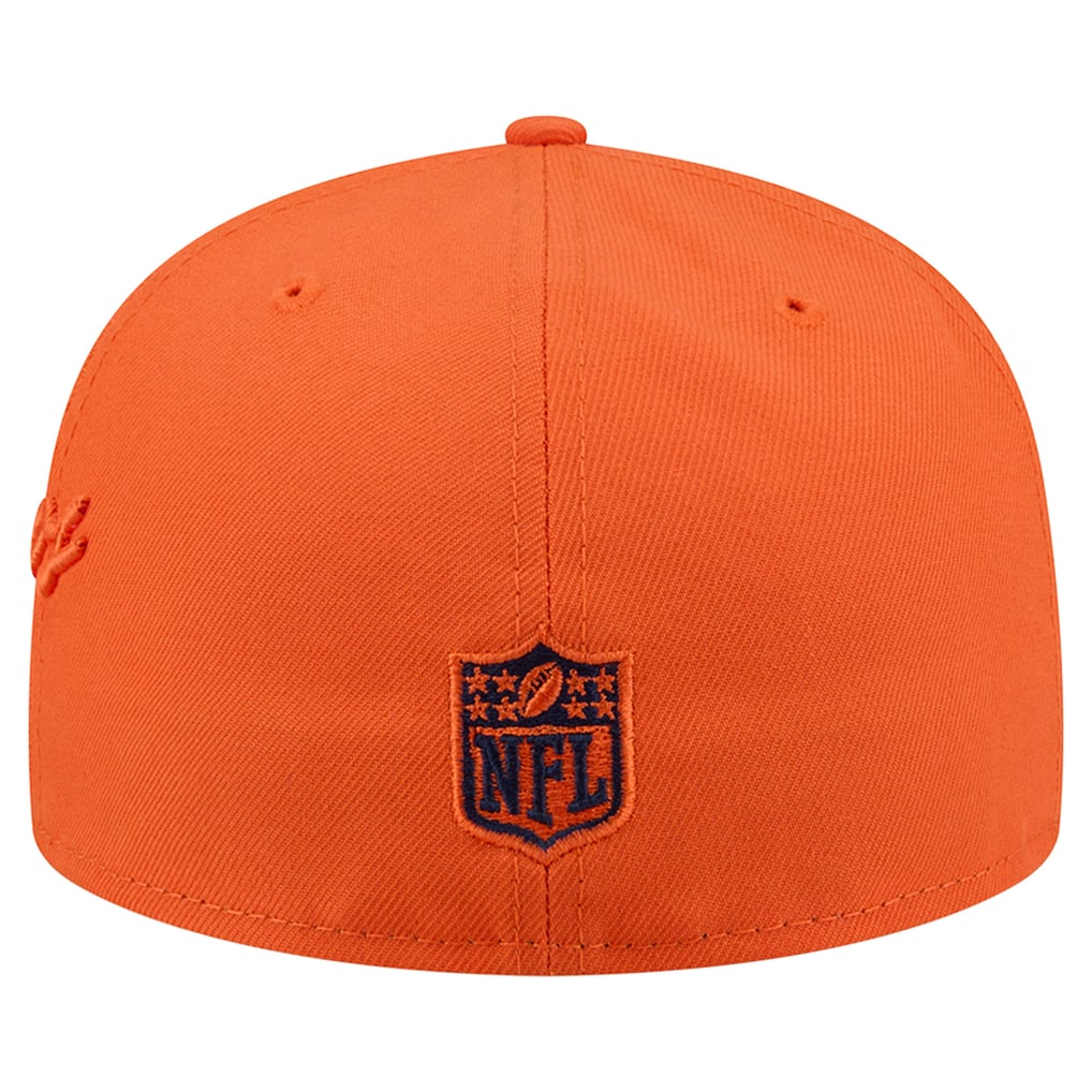 Denver Broncos New Era Side Script 59FIFTY Fitted Hat - Orange