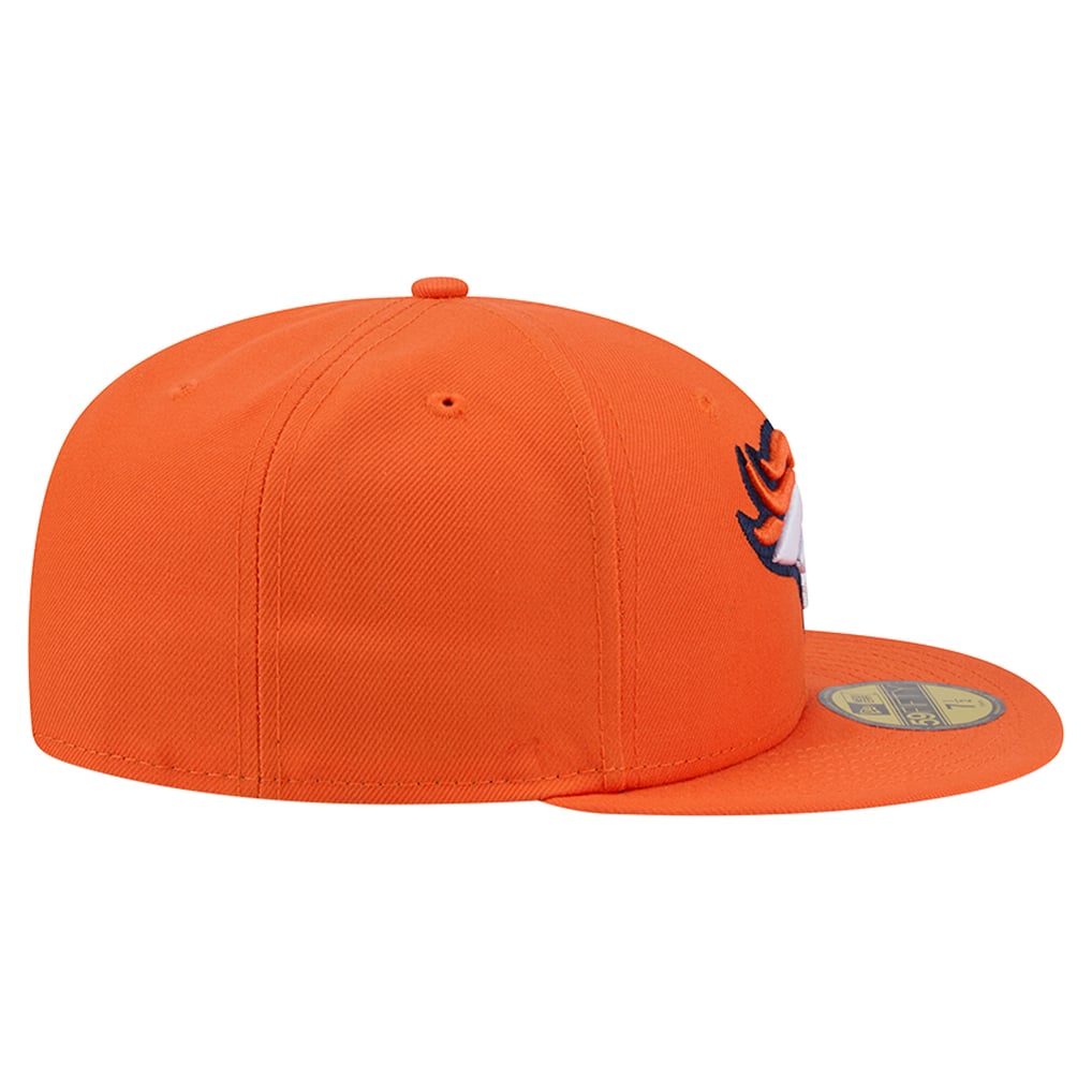 Denver Broncos New Era Side Script 59FIFTY Fitted Hat - Orange