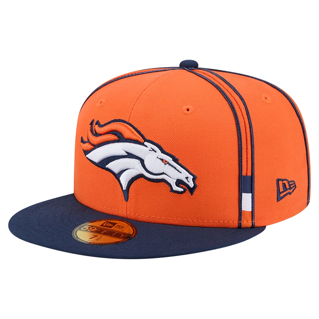 Men's New Era Orange Denver Broncos Soutache 59FIFTY Fitted Hat
