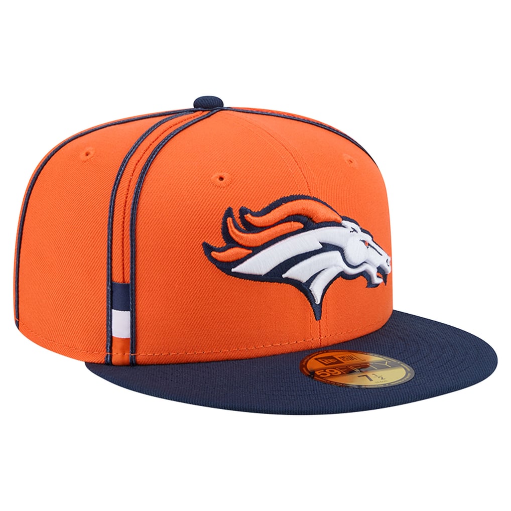 Men's New Era Orange Denver Broncos Soutache 59FIFTY Fitted Hat