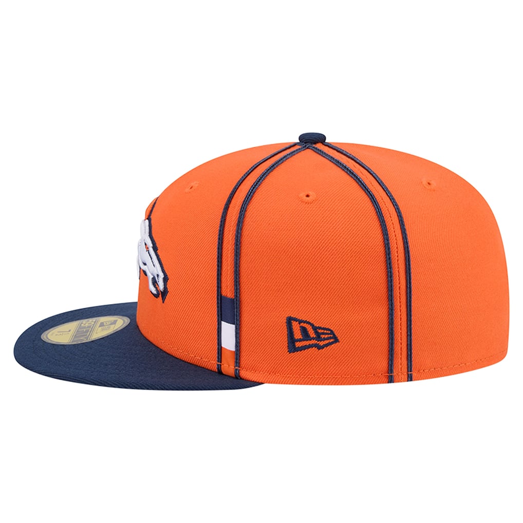 Men's New Era Orange Denver Broncos Soutache 59FIFTY Fitted Hat