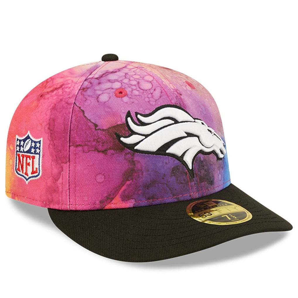 Men's New Era Pink/Black Denver Broncos 2022 NFL Crucial Catch Low Profile 59FIFTY Fitted Hat