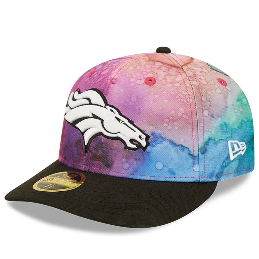 Men's New Era Pink/Black Denver Broncos 2022 NFL Crucial Catch Low Profile 59FIFTY Fitted Hat