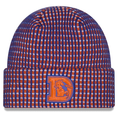 Denver Broncos New Era 2026 Sideline Cold Weather Throwback Cuffed Knit Hat - Royal