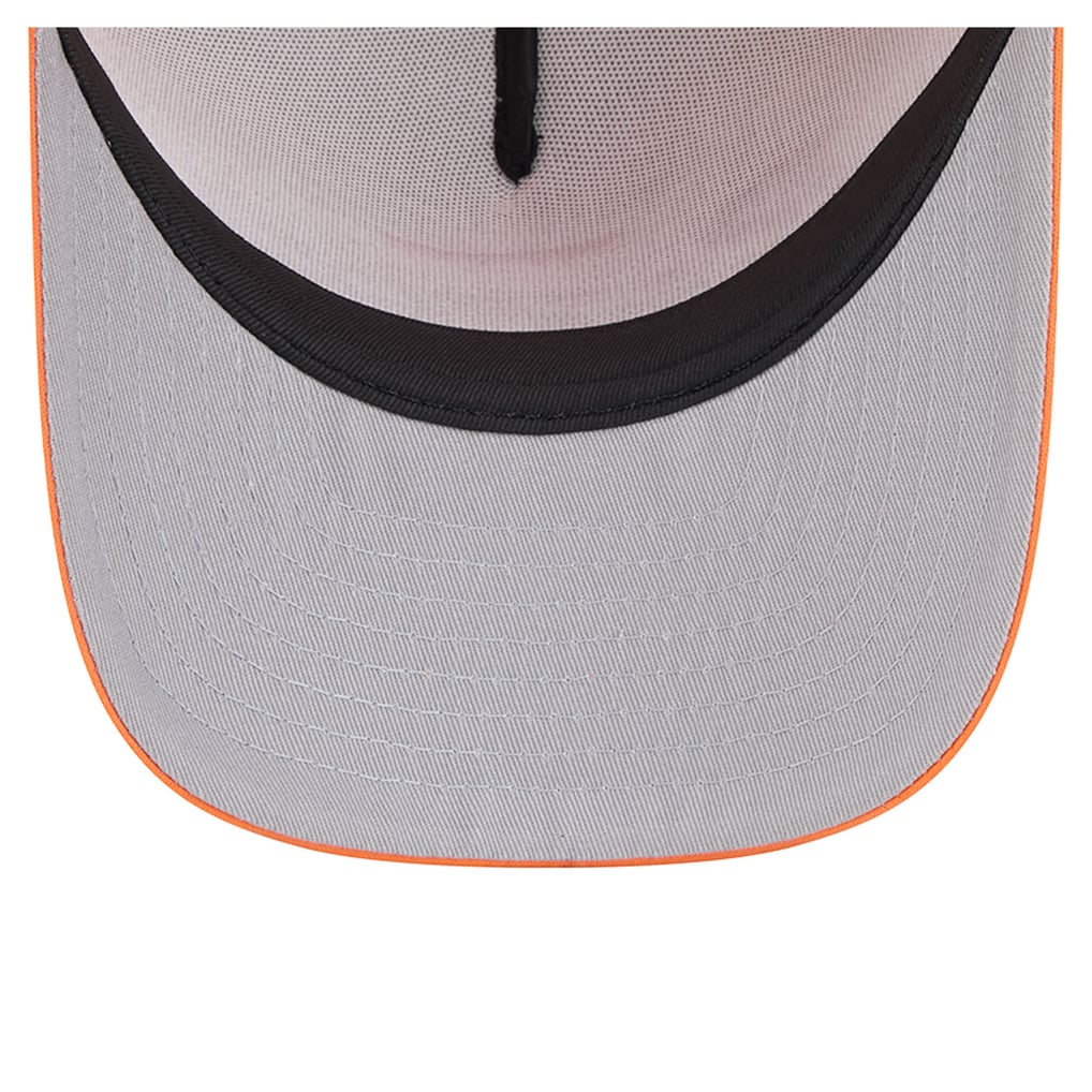 Men's New Era White/Orange Denver Broncos Foam A-Frame 9FIFTY Snapback Trucker Hat
