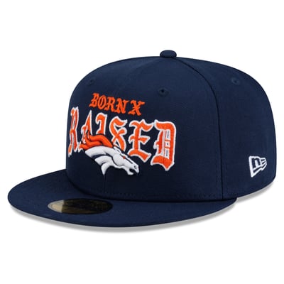 Denver Broncos New Era x Born x Raised 59FIFTY Fitted Hat - Navy