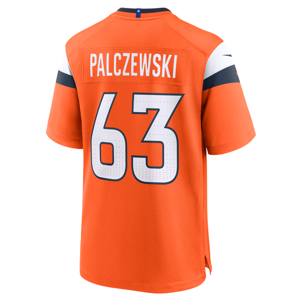 Men's Nike Alex Palczewski  Orange Denver Broncos Team Game Jersey