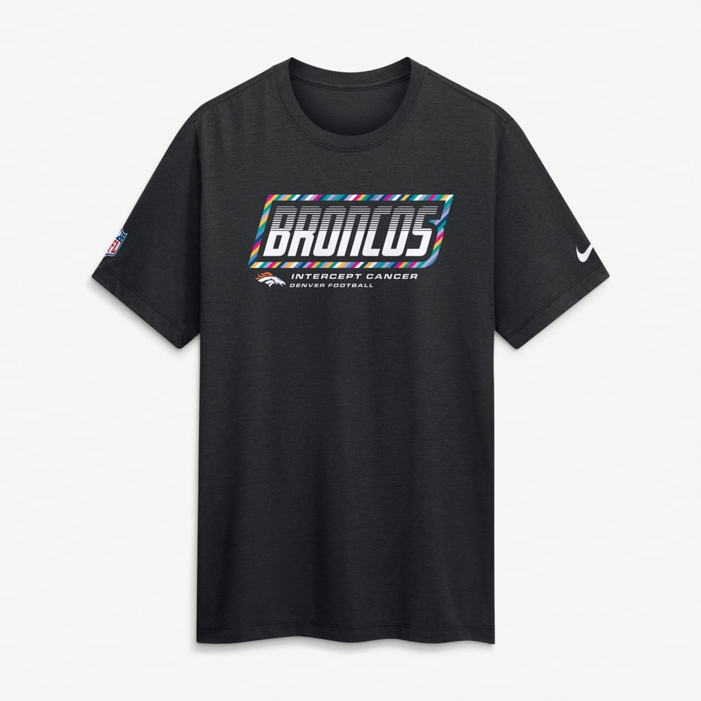 Men's Nike Black Denver Broncos 2026 NFL Crucial Catch Tri-Blend Dri-FIT T-Shirt