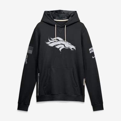  Denver Broncos Nike 2026 Salute to Service Sideline Dri-FIT Pullover Hoodie - Black