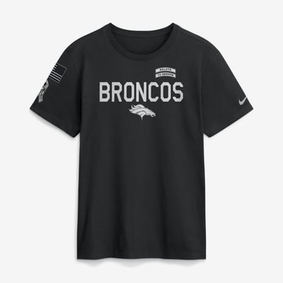  Denver Broncos Nike 2026 Salute to Service Sideline Dri-FIT T-Shirt - Black